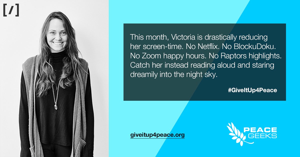 ArchiveDigi's tweet image. Not only is Victoria a total UI/UX boss, she's also doing a pretty awesome challenge for #GiveItUp4Peace this year!