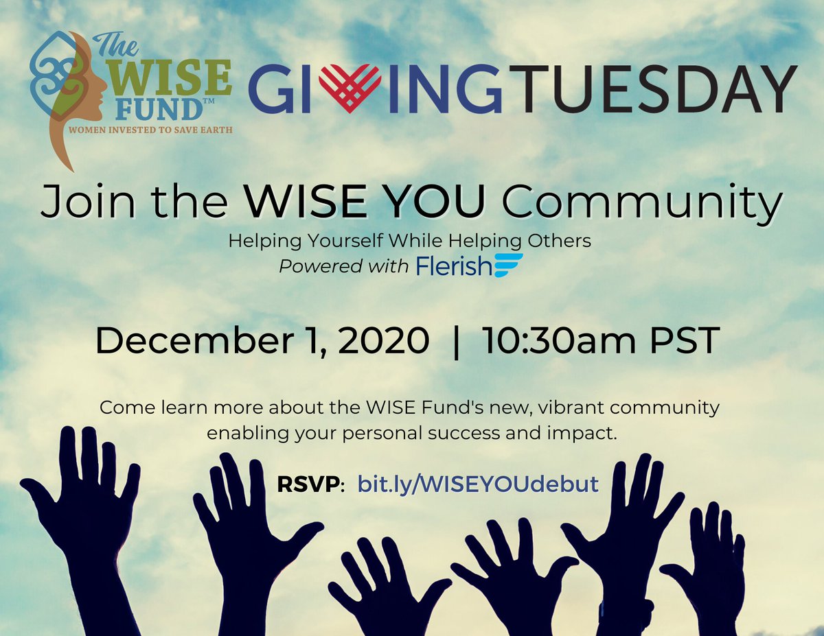 theWISEfund's tweet photo. 🗣️It's almost #GivingTuesday which means our WISE YOU Community Debut together with @FlerishInc @jackiebcopeland is in less than 24 hours. RSVP today and we'll remind you tomorrow!
It's the impact for us. #BPM365 #WISEYOU https://t.co/1RWWMvNVIZ