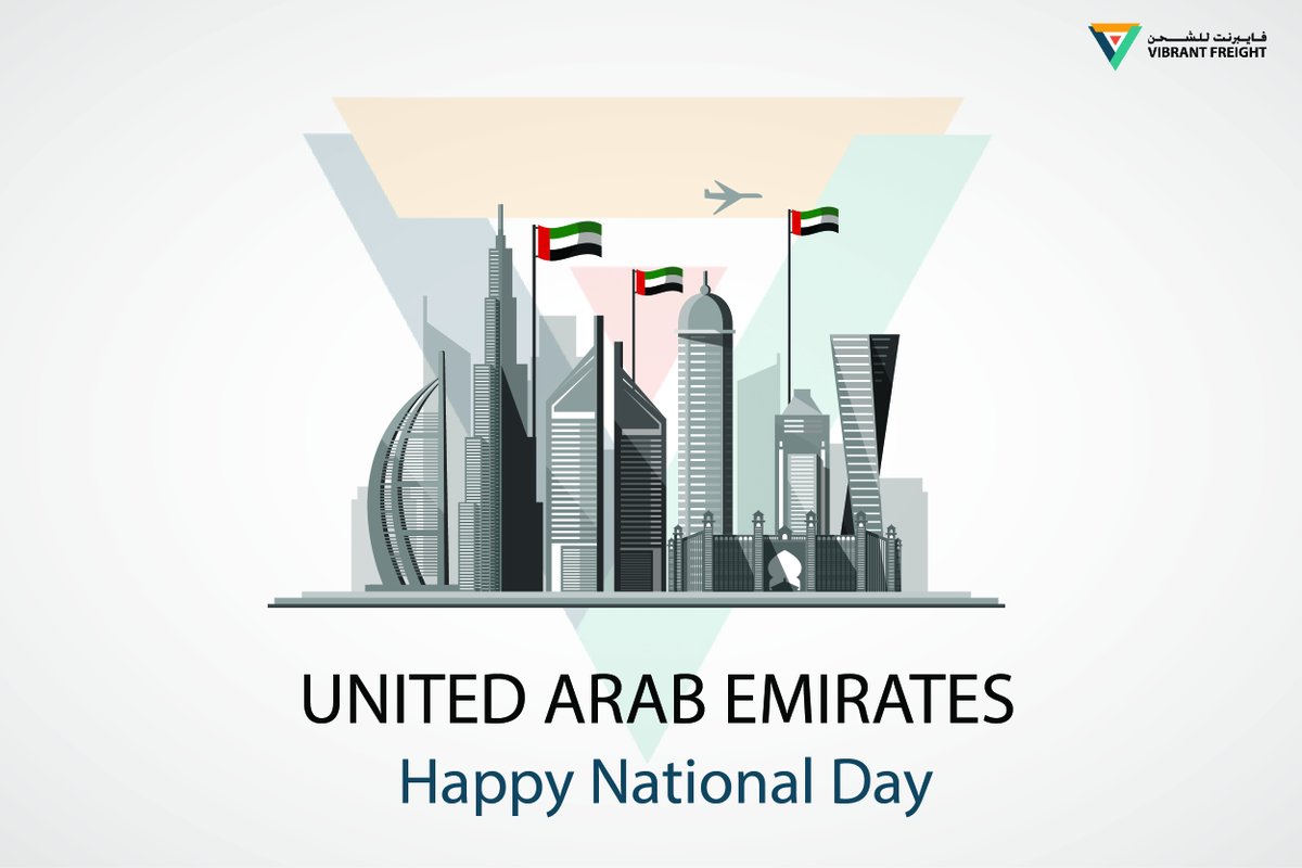 vibrantfreight's tweet photo. May the UAE progress in all fields. Happy #nationalday2020!
Best wishes from #VibrantFreight LLC.

#uae #seafreight #airfreight #nationalday #supplychains #logisitics #freightforwarder #transportation #dubai #warehousing #customerservice #shipping #cargo #export https://t.co/pAaqq2x0It