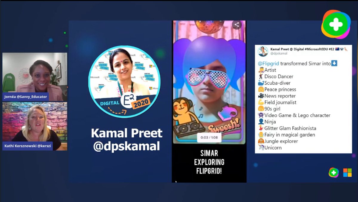 kerszi's tweet photo. @annkozma723 @SrtaLyon @Savvy_Educator @Sean4d Adding a few more of our highlighted @Flipgrid Innovative Educators....because they are ๐ถ๐ตAWESOME!๐ต๐ถ @MrCoachK15 @dpskamal @inc_yv @Lanny_Watkins - all showcased today at #ISTE20
(Missed it? We present again at 2:15 PST)
#ISTE2020 #iste20LIVE #FlipgridForAll https://t.co/wh2EgIPitV