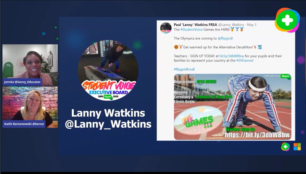 kerszi's tweet photo. @annkozma723 @SrtaLyon @Savvy_Educator @Sean4d Adding a few more of our highlighted @Flipgrid Innovative Educators....because they are ๐ถ๐ตAWESOME!๐ต๐ถ @MrCoachK15 @dpskamal @inc_yv @Lanny_Watkins - all showcased today at #ISTE20
(Missed it? We present again at 2:15 PST)
#ISTE2020 #iste20LIVE #FlipgridForAll https://t.co/wh2EgIPitV