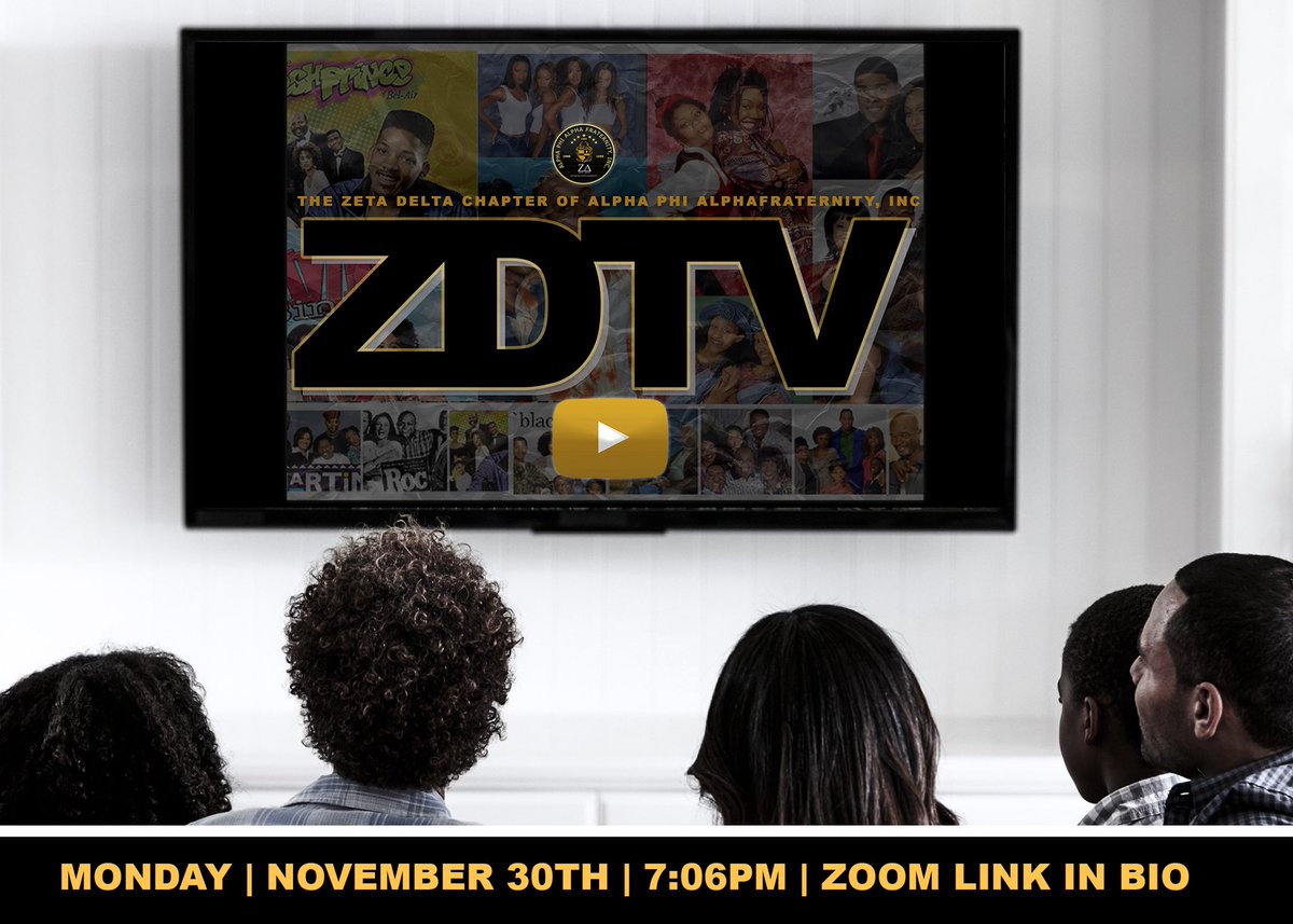 msualphas's tweet image. The Zeta Delta Chapter Presents: Home Alone!
🏠❄️🤙🏾As we spend the holidays at home one of our favorite pastimes is watching our favorite shows on TV. Join us today for ZDTV @ 7:06 to discuss some of the iconic shows in black TV and there effect on our culture! Zoom Link in bio