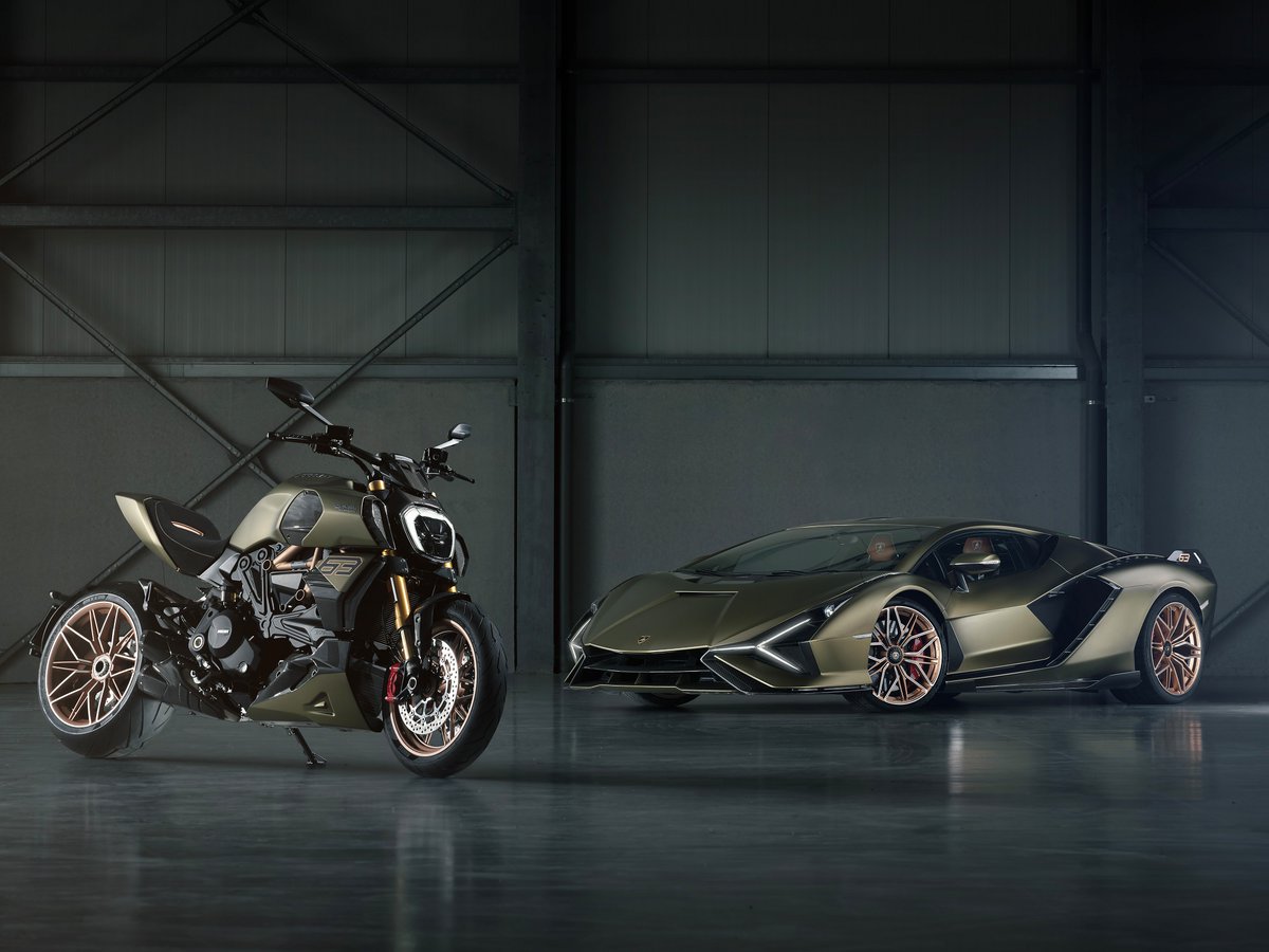 Ducati presents the Diavel 1260 Lamborghini   The first motorcycle born from the collaboration between Ducati and Lamborghini: a Diavel 1260 inspired by the Lamborghini Siàn FKP 37! khachilife.com/design-pulse/?…