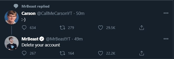 bryansmyth1's tweet photo. @MrBeastYT @CallMeCarsonYT Jimmy has twitter hacks confirmed https://t.co/dZgY2OnmM4