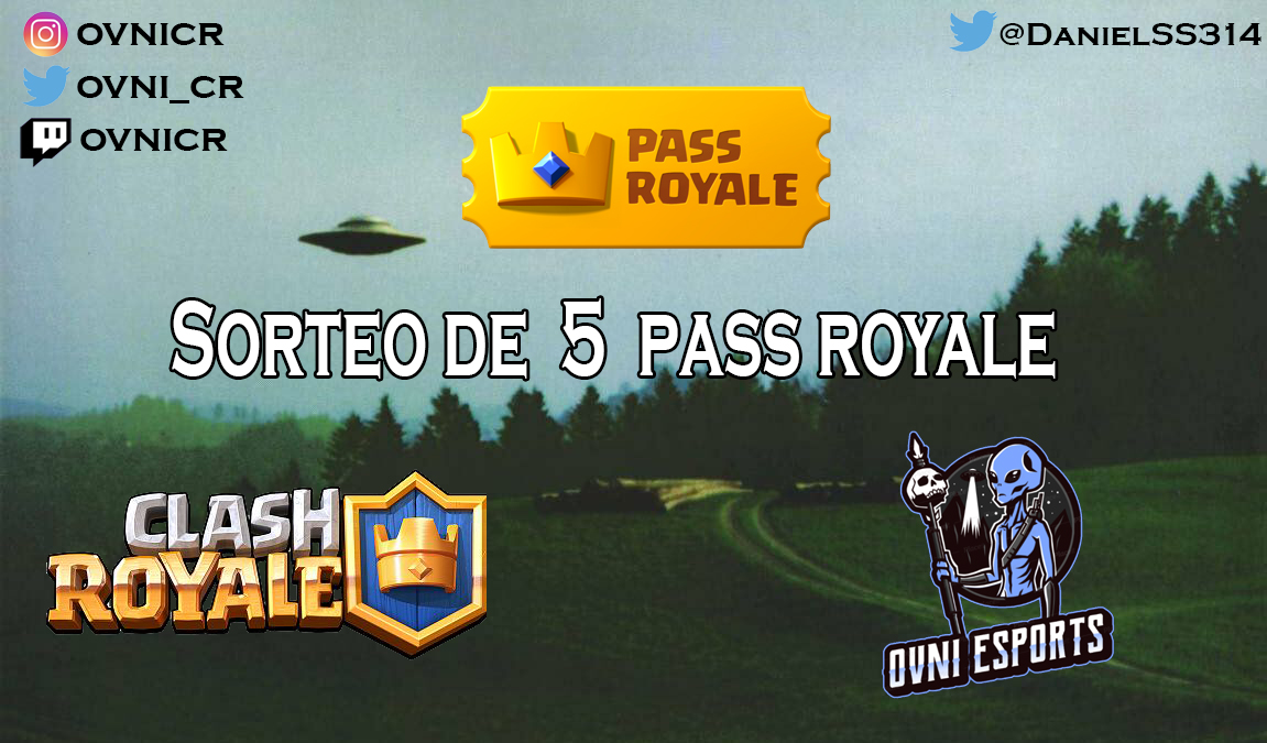 Ovni22_'s tweet photo. 🔥SORTEO DE FIN DE TEMPORADA🔥

5 Pass royale de la mano del crack de @DanielSS314 

Requisitos: 

➡️Seguirme en twitter @Ovni_cr 
➡️Seguir a @DanielSS314 
➡️RT🔄 Y FAV💙 

El ganador se da este fin de semana por mi canal de https://t.co/42DxsyRd7i https://t.co/mcBgRkfiMx