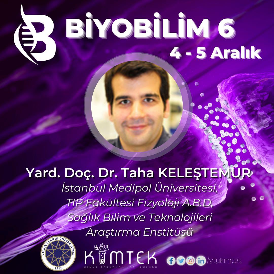 Değerli konuşmacımız Yard. Doç. Dr.Taha KELEŞTEMUR, <a href="/TahaKelestemur/">Taha Kelestemur</a> Medipol Üniversitesi’nde öğretim görevlisi ve Sağlık Bilim ve Teknolojileri Araştırma Enstitüsü’nde müdür yardımcısıdır.Rejeneratif ve Restoratif Tıp Araştırmaları Merkezi (REMER) bünyesinde projeler yürütmüştür
