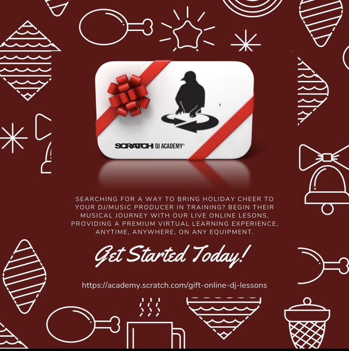 ScratchMiami's tweet image. Searching for a way to bring holiday cheer to your DJ/Music Producer-in-training?
Begin their musical journey with our LIVE ONLINE LESSONS, providing a premium virtual experience, anytime, anywhere, on any equipment. Happy Holidays!