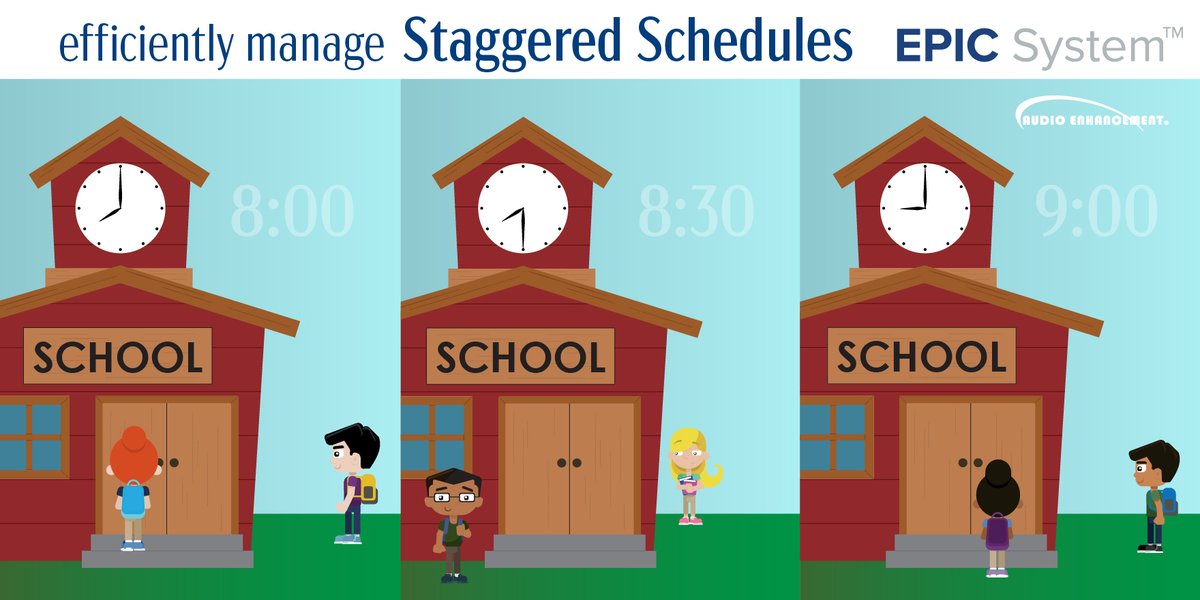 AudioEnhancemnt's tweet image. Regardless of a school&apos;s schedule, #EPICSystem makes it easy to customize bells and adapt as needed. #K12Tech bit.ly/35qFK3v