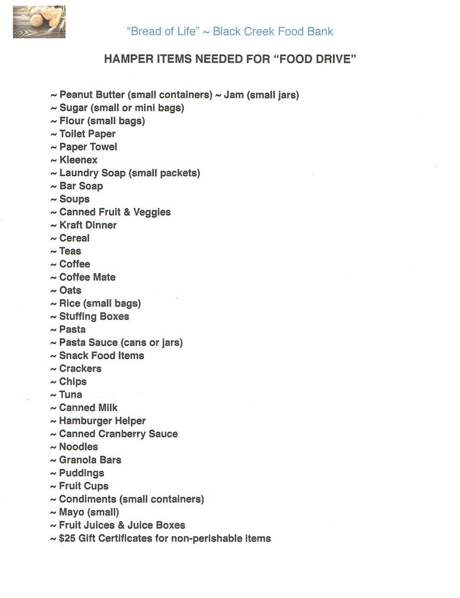 We will be having our annual Christmas Hamper Drive at the Oyster River Discovery Foods and Courtenay Country Market on Saturday December 5th from 10am-4pm. All donations will go to support the Bread of Life Food Bank. Donations can also be dropped off at the firehall.