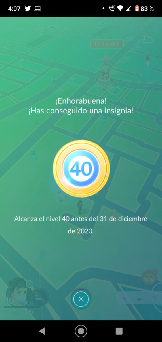 juandesiderio's tweet photo. 😊😊 #40Legacy #PokemonGo @PokemonGoPer @PokemonGoAppLA https://t.co/lMLvsSAOZW
