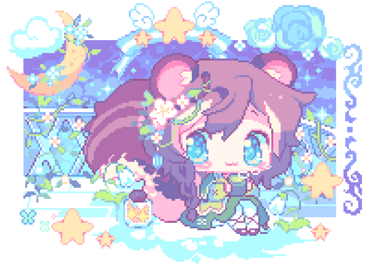 「#ドット絵
#PixelArt
???&??? 」|🌟ウキ🌟のイラスト