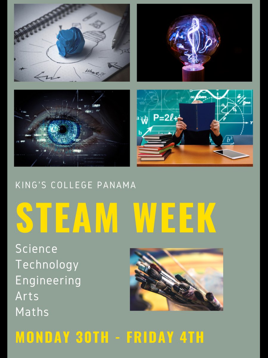 This week in secondary we are celebrating STEAM week... Thank you Gabriel #Year12 for this amazing poster... #KCPFamily #ThisIsKings