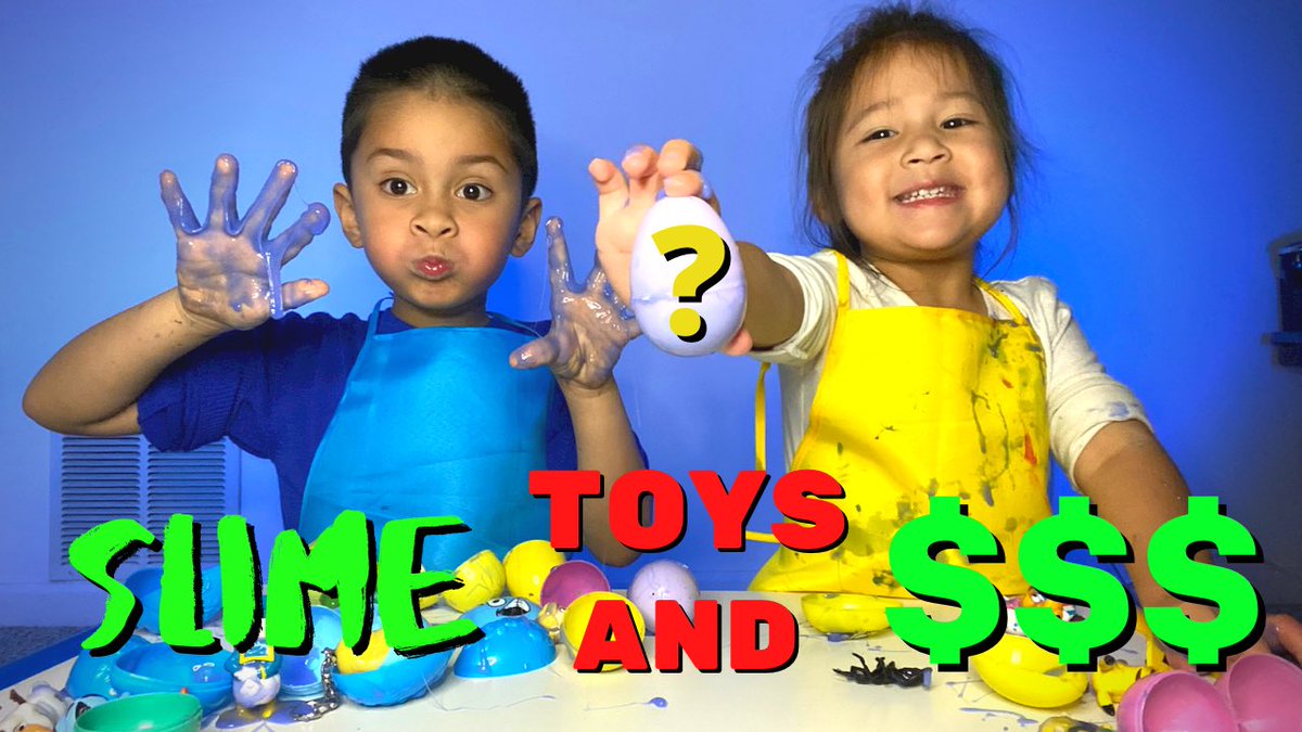 Adv_Playtime's tweet photo. New video is up! SLIME SURPRISE EGGS!!! Money and Toy Eggs(Disney and Pokémon toys) https://t.co/TK0dbmwWB4 https://t.co/mOwyIeqflB