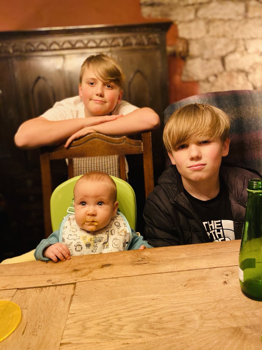 My lads out for dinner tonight 😍