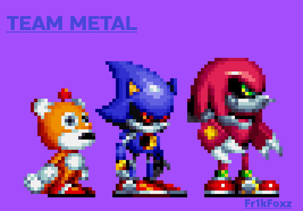 Metal sonic pixel art