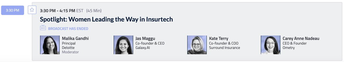Had an amazing panel discussion with <a href="/kateterry/">Kate Terry</a> <a href="/canadeau/">Carey Anne Nadeau</a> and Malika Gandhi! #digin 2020 <a href="/dig_insurance/">dig_insurance</a> @AIgalaxy