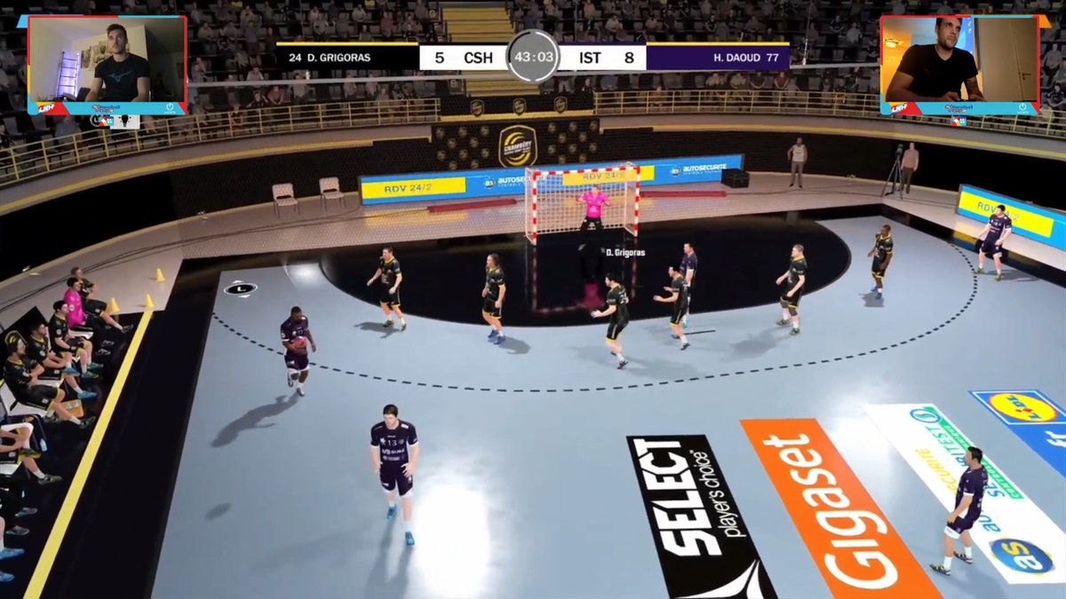 IstresHB's tweet photo. Et biiim @sevaljevic22 a eu notre revanche face à @TeamChambe en gagnant 1️⃣2️⃣-7️⃣ sur Handball 21 👊 https://t.co/gfyPaW2xiP