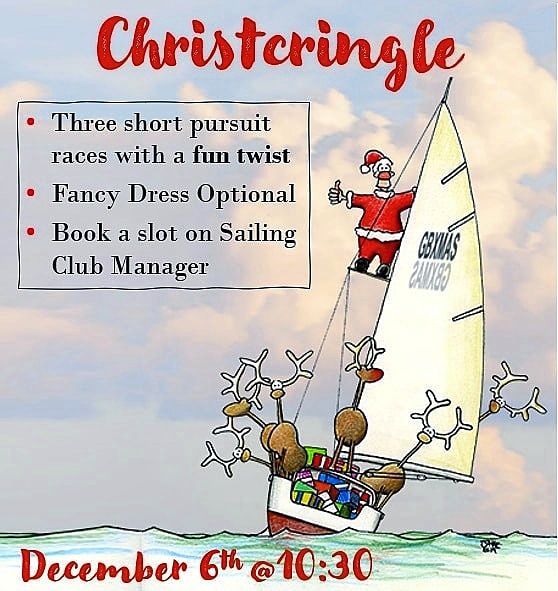 🎶 Dashing through the waves in a friendly sailing race. Oh what fun it is to sail at the Shropshire Sailing Club🎶 #jinglebells #sailingsantaawanted