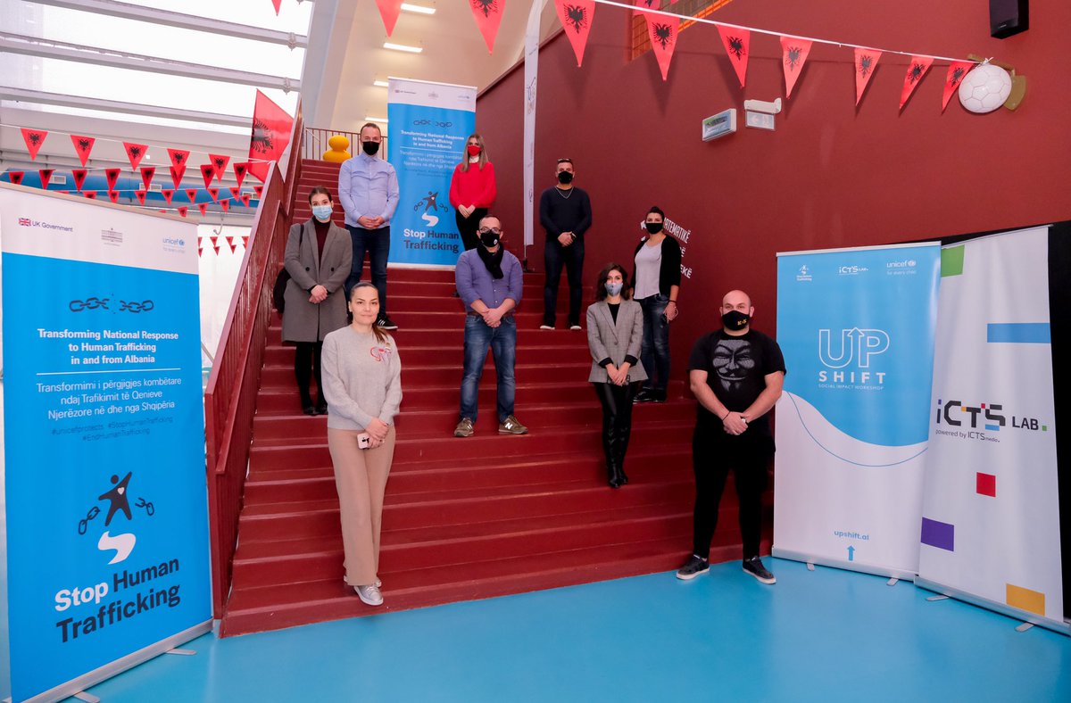 IctSlab's tweet photo. Ekipi i mentorëve të UPSHIFT Albania u mblodh në fundjavë pranë @qytezaefemijeve Korçë, në ambientet #ICTSlab për t’u trajnuar mbi metodologjinë e Workshop-it të datave 4-5-6 Dhjetor në Korçë.
@UKinAlbania @albania_unicef
#StopHumanTrafficking #unicefprotects #Youthempowerment https://t.co/4hqAAOfqvE