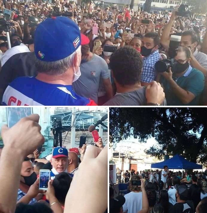FidelLahijade's tweet photo. Ante un pseudo artista vil y cobarde, una juventud enardecida q respalda la Revolución y a su presidente. #Cuba https://t.co/OPaaY3j71V