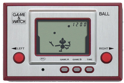 See I've been basically assuming in this thread that "LCD" equals "LCD with backlight" but some LCDs do not have backlights.They instead have a reflective layer, and the light has to come from outside the display.Like a Game & Watch...