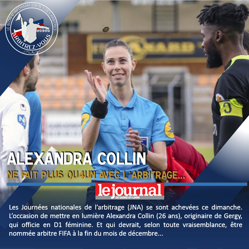 ArbitrezVous's tweet photo. 🐓 #FFF - L’arbitrage et Alexandra COLLIN ne font désormais plus qu’un...  

👉 https://t.co/AG7lyVH584

@ArbitresSAFE @UnafArbitres @unaf_lbfc @Ligue_LBFC_Foot @coeursdefoot @lequipiere @LESFEMININES @GeorgesLaura @footofeminin https://t.co/NsXHB2PWFu