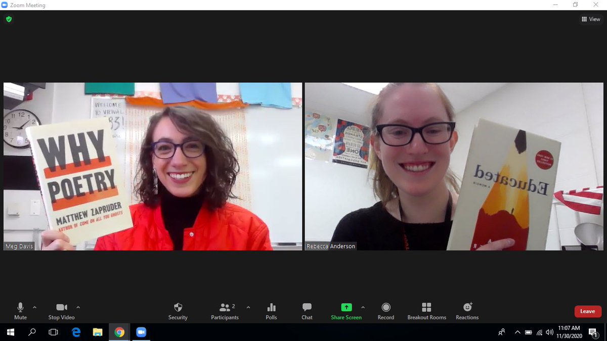 Tackling some nonfiction for this round of independent reading in our Junior English class. What are you reading? Let us know your “for fun” reading recommendations! #shelfie #independentreading