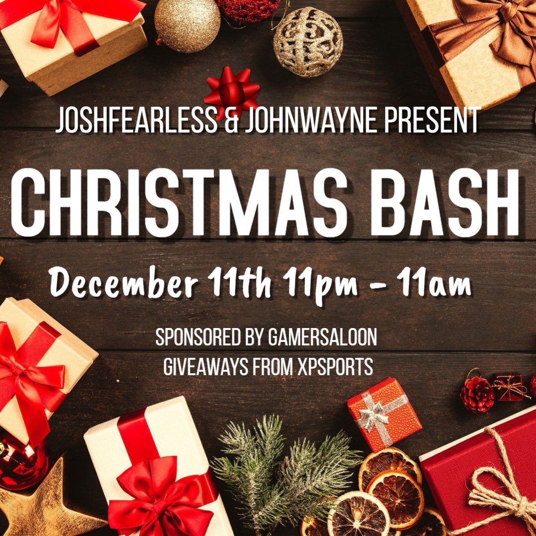 I hope you will join @LZR_JFear and I for our 2nd annual Christmas bash. Going to be a ton of fun! Also during the 24 hr stream we will be raising money for our boy @ItsKingLyme and his treatment. Anything you can donate is greatly appreciated. Link for donations is below! 🍻