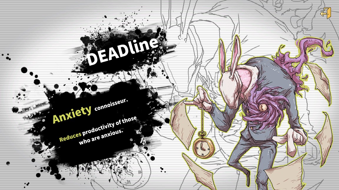 The DEADline is one of the most feared nightmares when you're late with your work. #MindDemonMonday

Defeat your mind demons and become the king of corporate hell! Play Shanghai Office Simulator now: steam.pm/app/1163140 #Steam #IndieDev #IndieGame