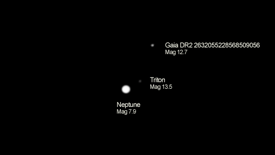 KeefBram's tweet photo. Managed to image #Neptune tonight for the first time and as a bonus I believe I have Triton too. Taken with a ZWO #290MM and #MN190. Gain 300, exposure 1s, 30 frames stacked.  #astrophotography #planets #space https://t.co/whkVxaa7wn