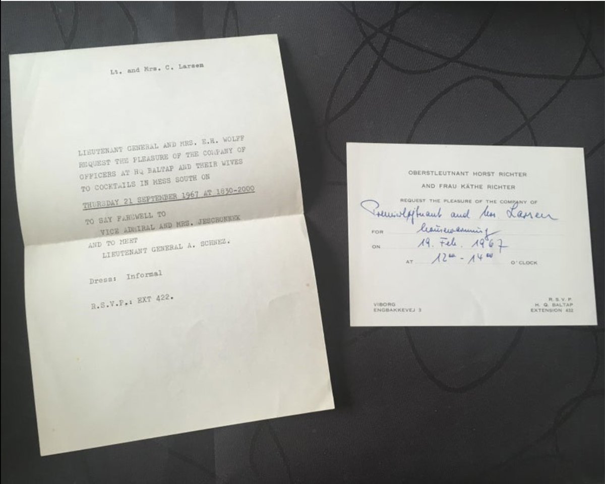 I have just found this on Reddit, of all places. It gives the name of an Oberstleutnant Horst Richter of H.Q. BALTAP on a 1967 dated invitation... I imagine, however, that there were several officers of this rank there, plus staff turnover.  https://www.reddit.com/r/MilitaryHistory/comments/c8orvh/so_i_as_amateur_historian_stumbled_upon_a_old/