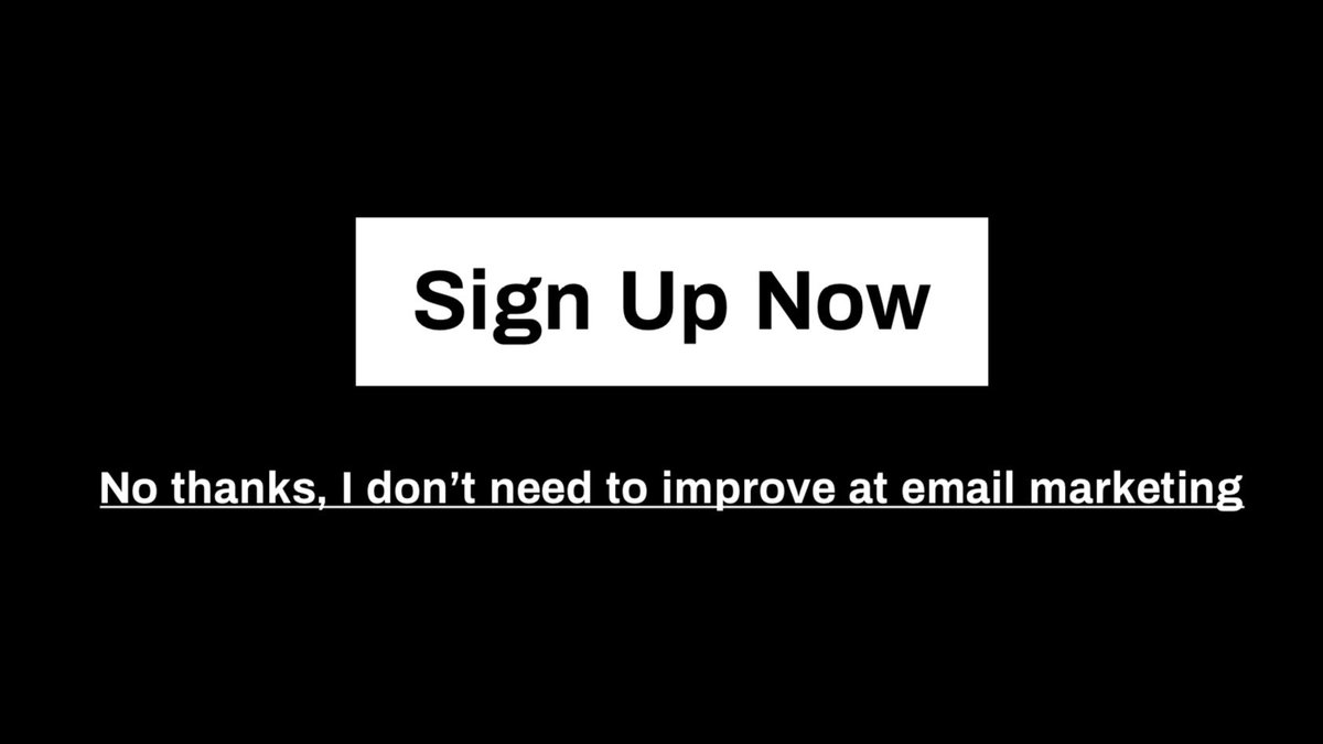 Confirm shaming, a classic. Many examples of this in the wild here:  https://cruelestoptouts.tumblr.com/&nbsp; #DarkPatternsOfEmail