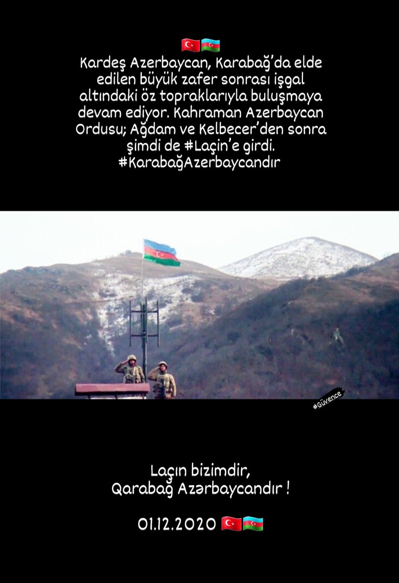 huseyinguvence's tweet image. #KarabağAzerbaycandır
#Lacınbizimdir