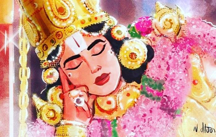 Rig Ved 1.34.8Here the Seven rivers symbolise Seven loks(. These seven loks(Bhulok, Bhuvarlok, Maharlok, Janlok, Satyalok etc.) have each have seven qualities(गुण) and three types of nature(सृष्टि). This means that all these will receive the protection1/7