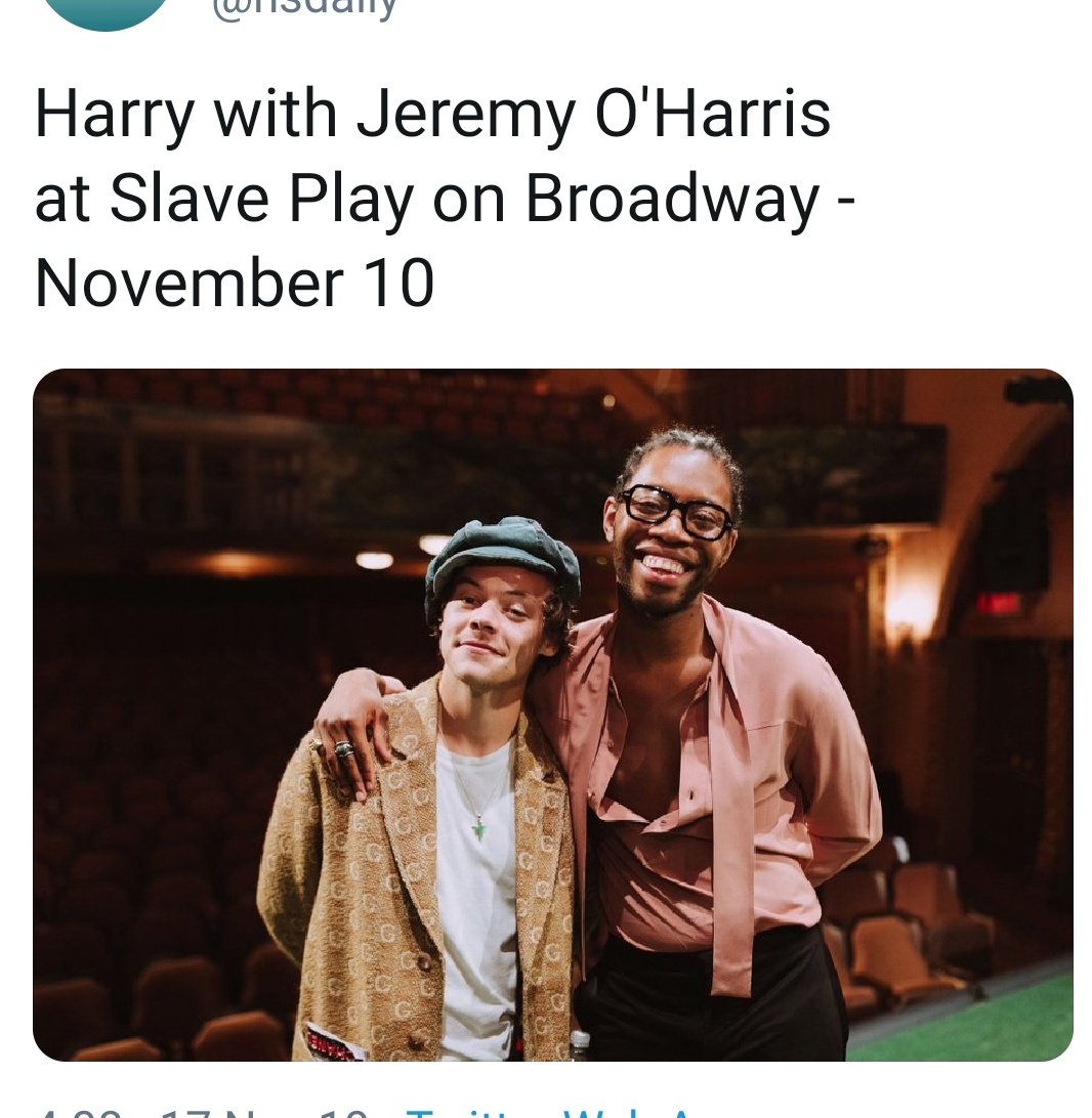 November 10th. Harry attends the Slave Play in Broadway.  EUPHORIA EPISODE AIRED JUNE 30TH ...