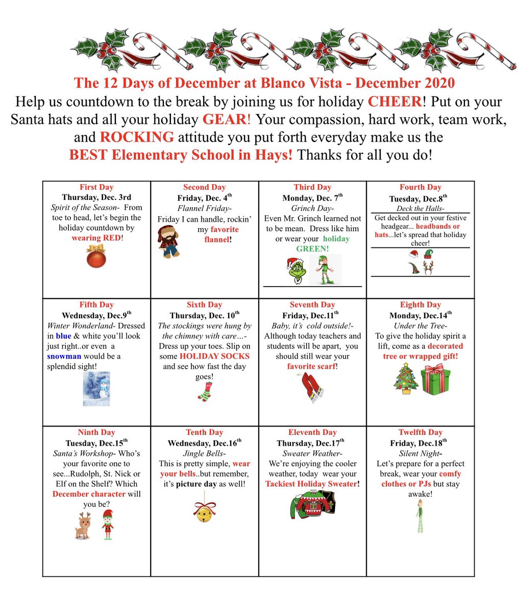 It’s about to get super festive up in here at BVES! 🙌🏻🎄❤️ <a href="/blancowildcats/">BVESWildcats</a>