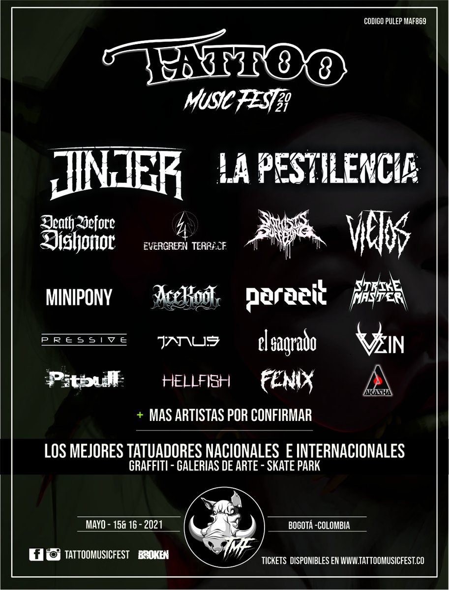 La Nota (@lanotalminuto) on Twitter photo LaNotaRecomienda
<a href="/La_Pestilencia/">Pestilencia</a> por primera vez en el <a href="/Tattoomusicfest/">Tattoo Music Fest</a>. Conoce más en
lanotalminuto.blogspot.com/2020/11/por-pr…
#PorVolverASentir #TattooMusicFest2021 #TMF2021
<a href="/YelloAgency/">Yello Agency</a> LaNotaRecomienda
<a href="/La_Pestilencia/">Pestilencia</a> por primera vez en el <a href="/Tattoomusicfest/">Tattoo Music Fest</a>. Conoce más en
lanotalminuto.blogspot.com/2020/11/por-pr…
#PorVolverASentir #TattooMusicFest2021 #TMF2021
<a href="/YelloAgency/">Yello Agency</a>