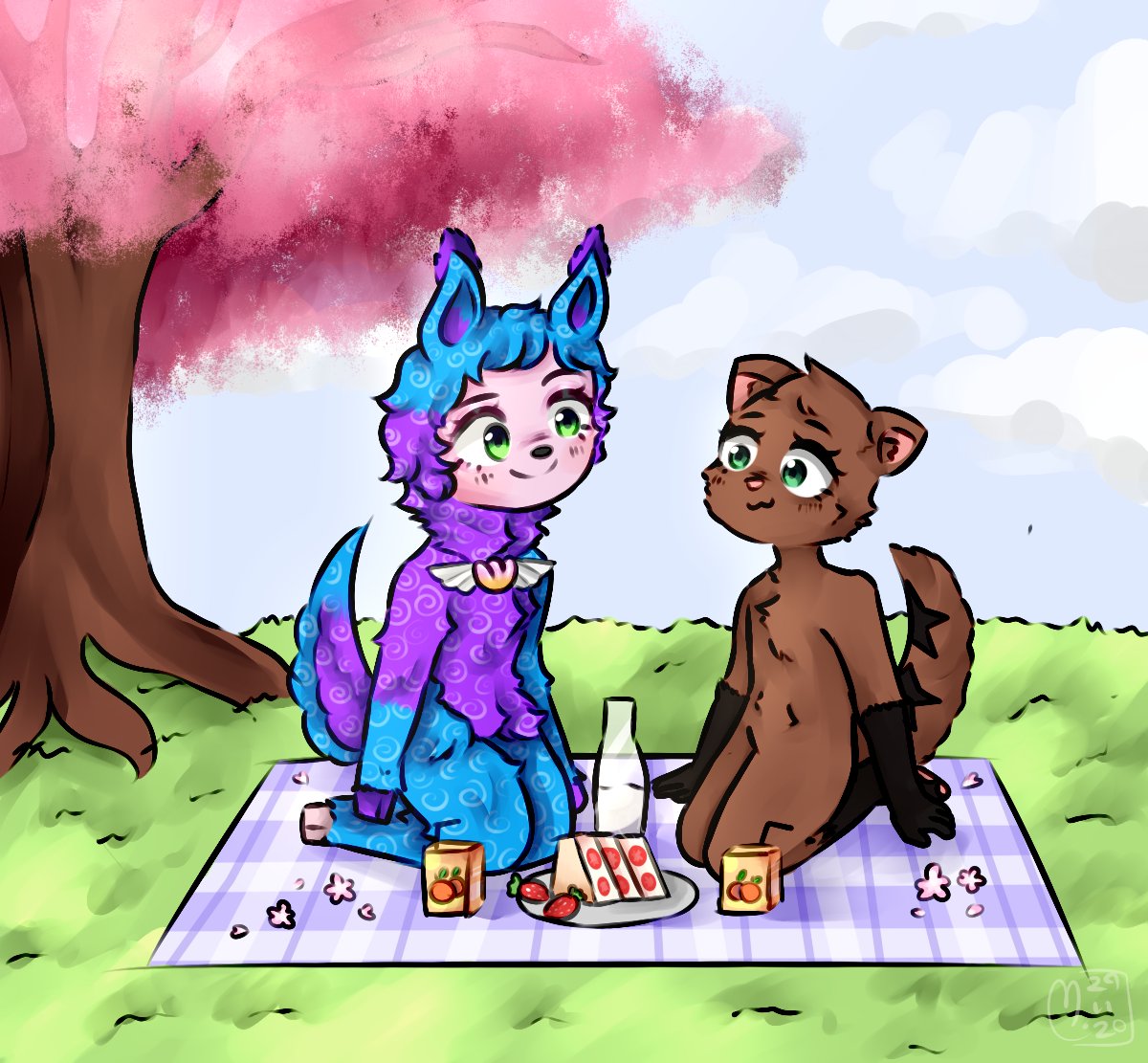 Lyraamst's tweet photo. Picnic 🍰
#furryartwork #furry #furrycommission #furrycommunity https://t.co/asRSR3dFrn