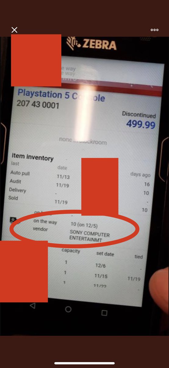 JakeRandall's tweet image. Ok here’s my exclusive target info. Target has more PS5 units shipped to store on 12/5. I don’t know what day they will be available and I don’t know if online only or in store, but I wanted to wait until I had proof and now we have the proof. I try for you guys, I really do!