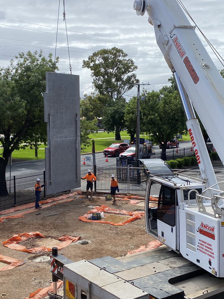 RomaldiPtyLtd's tweet photo. Piece #1 of the Mecano Set installed this morning. Always a milestone moment in any building project. Our new Head Office is underway!
#romaldi #romaldiconstructions #teamromaldi #builder #buildersofinsta #commercialconstruction #buildersadelaide #astralcranes https://t.co/pA2CEoZ9QT