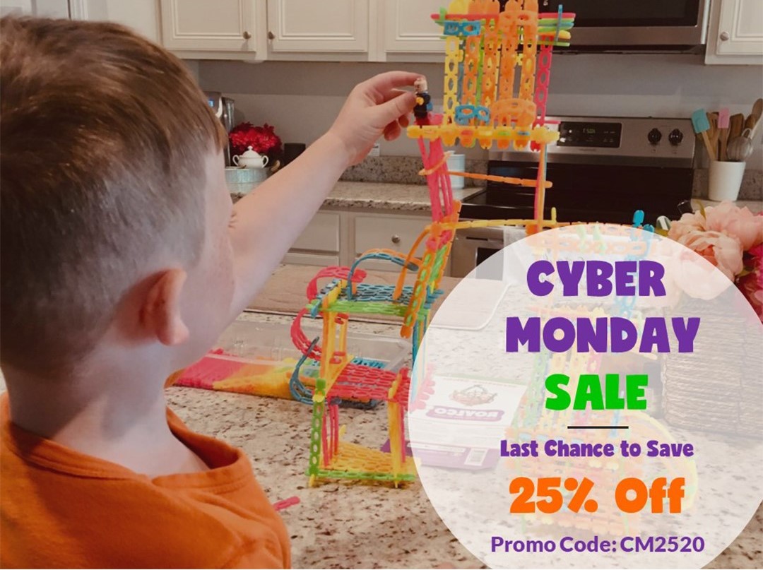 Cyber Monday Sale

Save 25% off entire website!
Promo Code: CM2520

roylco.com
Ends at midnight.

#sale #cybermonday #theothetherapydog #roylco #christmasgifts #kidscrafts #STEAMeducation #kidsathome #wishlist #hottoys #awardwinner #toys #foxgiftguide #homeschool