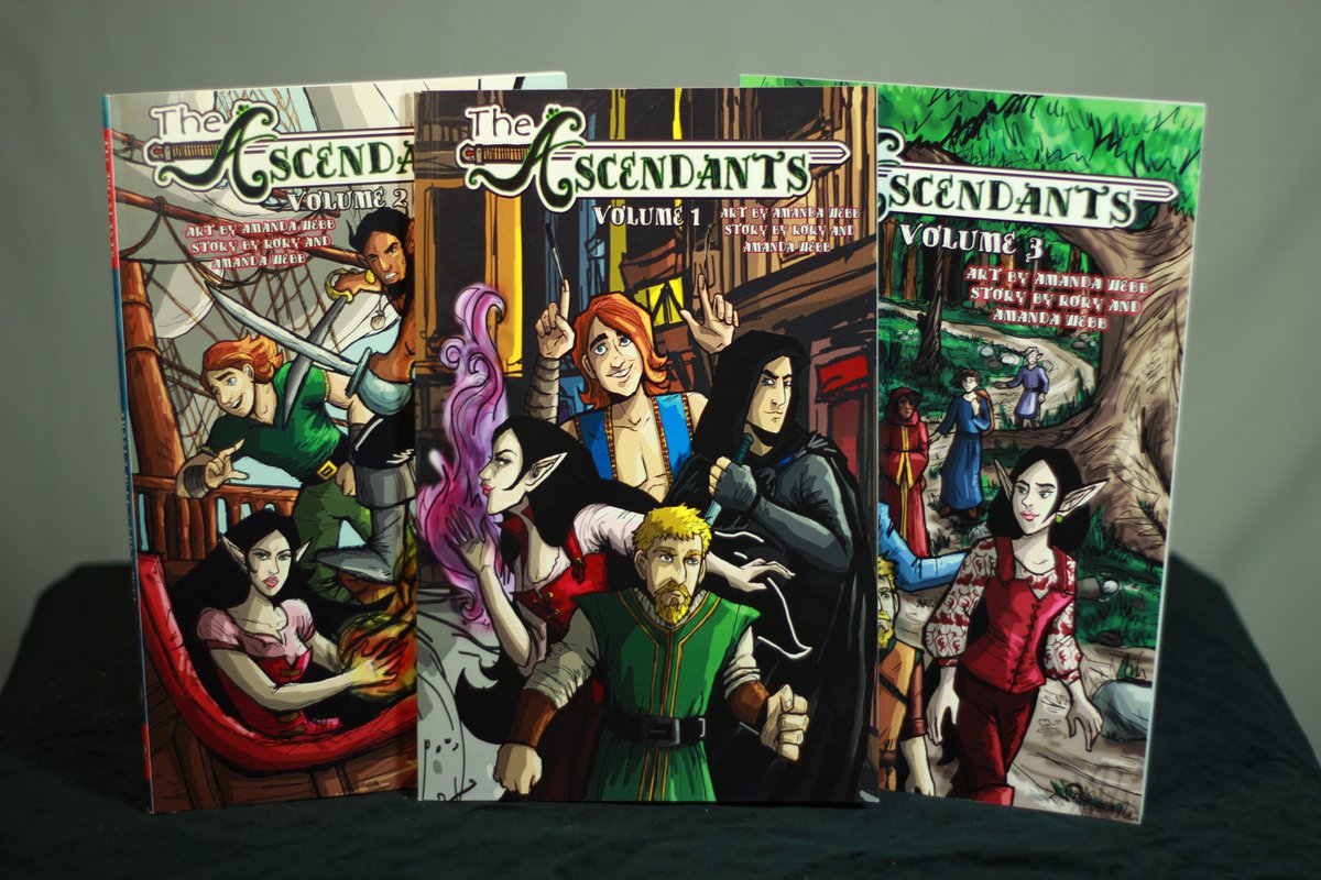 legendsofaukera's tweet photo. The Legends of Aukera online store is finally open for business! You can purchase any of our graphic novels separately, or buy all three at a discount! We have free US shipping, as well!
https://t.co/1o5TKNAMhY

#legendsofaukera #indiecomic #selfpublished #graphicnovels #dndgift https://t.co/PhMofUZc00