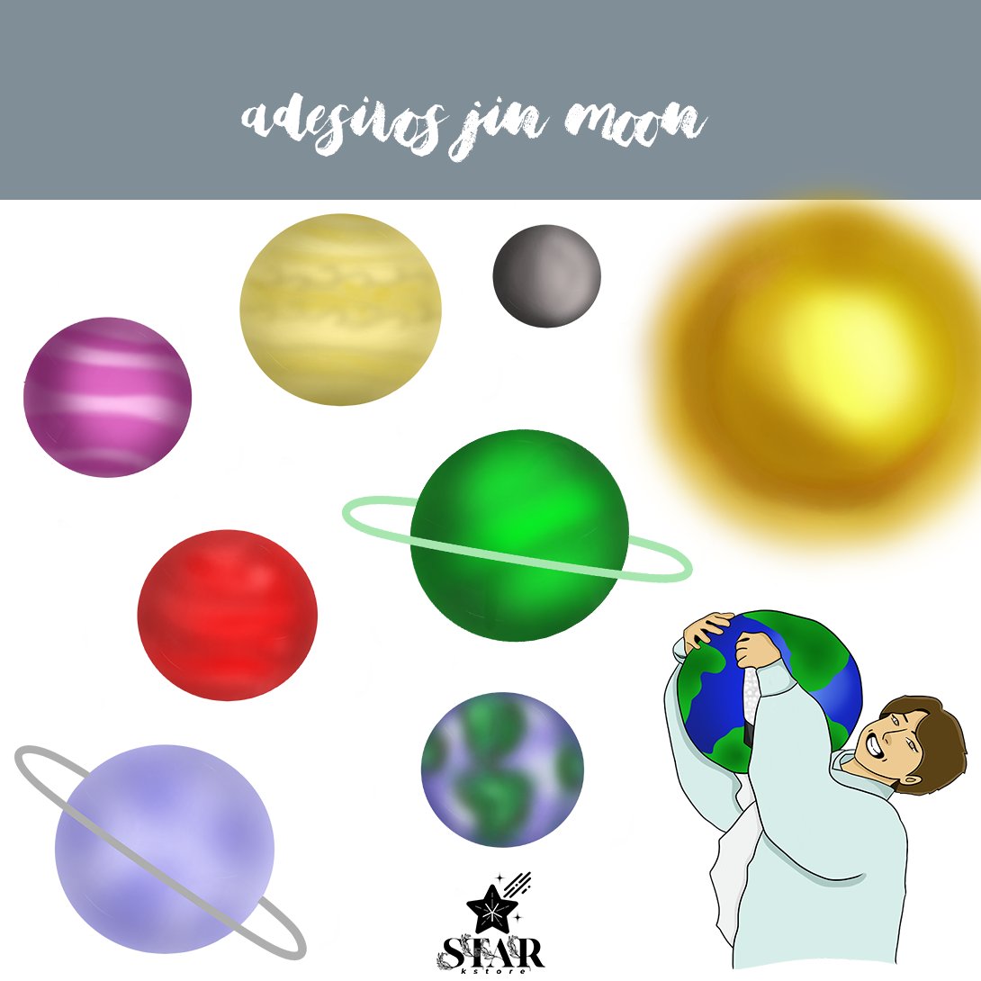 SLkstore's tweet image. ADESIVOS JIN B-DAY - 🥳🌑

🔥| R$08,00 + Frete  
Design por: @jmysvt 
Pedidos via dm🛍️