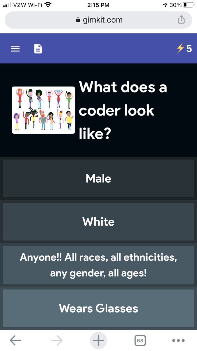 HackensackSTEM's tweet image. Today we introduced a new unit on #coding, just in time for #HourOfCode next week! To kick off the unit, we played @gimkit with the new #AmongUs theme! 

#CometStrong