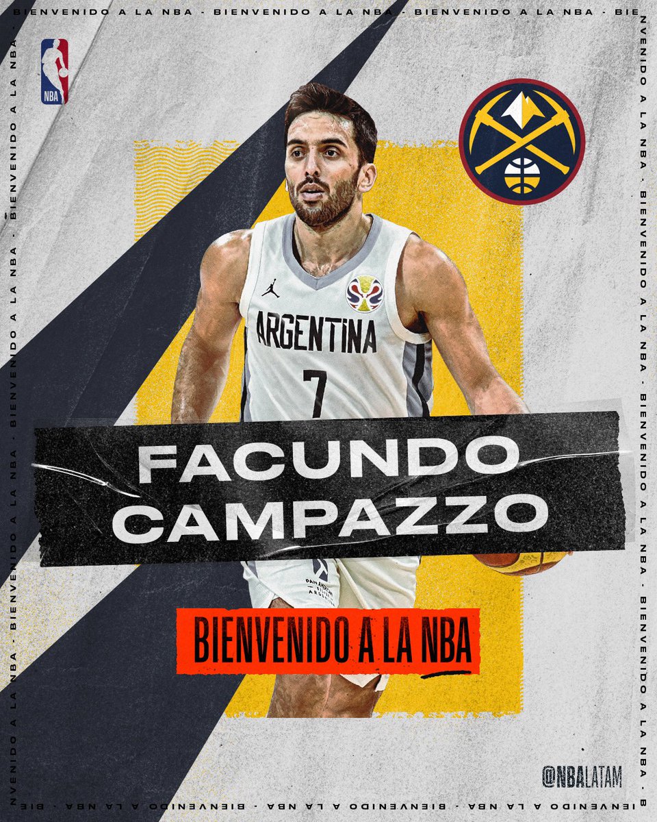 😍😍😍😍😍
AHORA SÍ ES OFICIAL: FACUNDO CAMPAZZO ES EL NUEVO JUGADOR DE LOS @nuggets
😍😍😍😍😍
Bienvenido a la #NBA, @facucampazzo. Te estábamos esperando 🤗 https://t.co/Myne6rxrGO