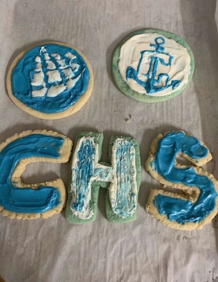 Spirit Week Day 1- at home Baking Challenge 😷⬆️⚓️⬇️ @gobluechs