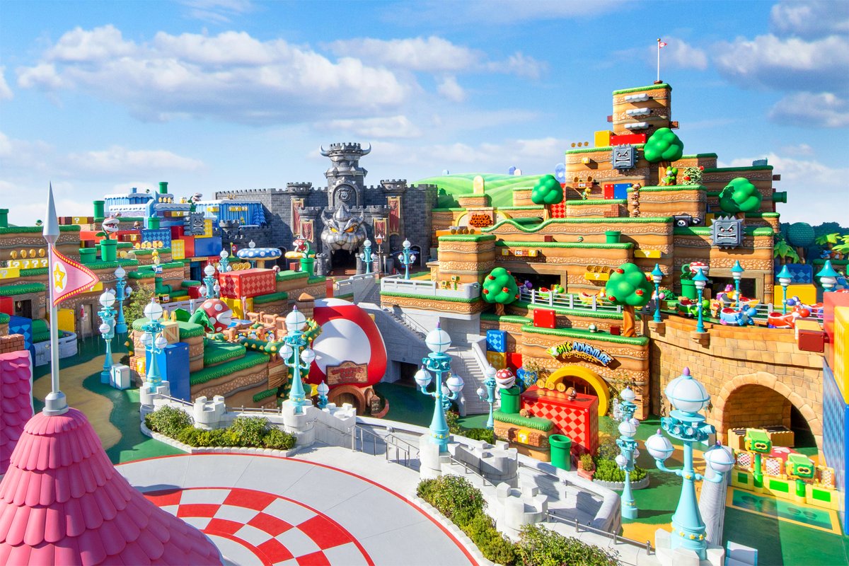 RLTerry1's tweet photo. #SuperNintendoWorld will feature #MarioKart and #Yoshi-themed attractions, as well as restaurants, shops, and more. The colorful and interactive area lets guests immerse themselves in the world by wearing a #PowerUpBand, an innovative technology to help bring gameplay to life! https://t.co/u4RTGurzrq