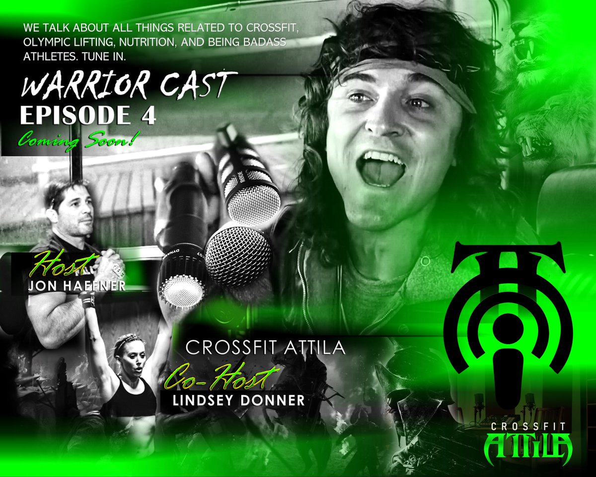 WildBillGrafix's tweet photo. We just cannot seem to get enough @CrossFitAttila! We've started a new graphics series for Attila's Warrior Wodcast audio podcast schedule. Check out Attila updates on their podcast schedule at: https://t.co/MSFwi4daCT
Check out their SoundCloud at:
https://t.co/CzEPqj0lmT https://t.co/PAUPbJXWlf