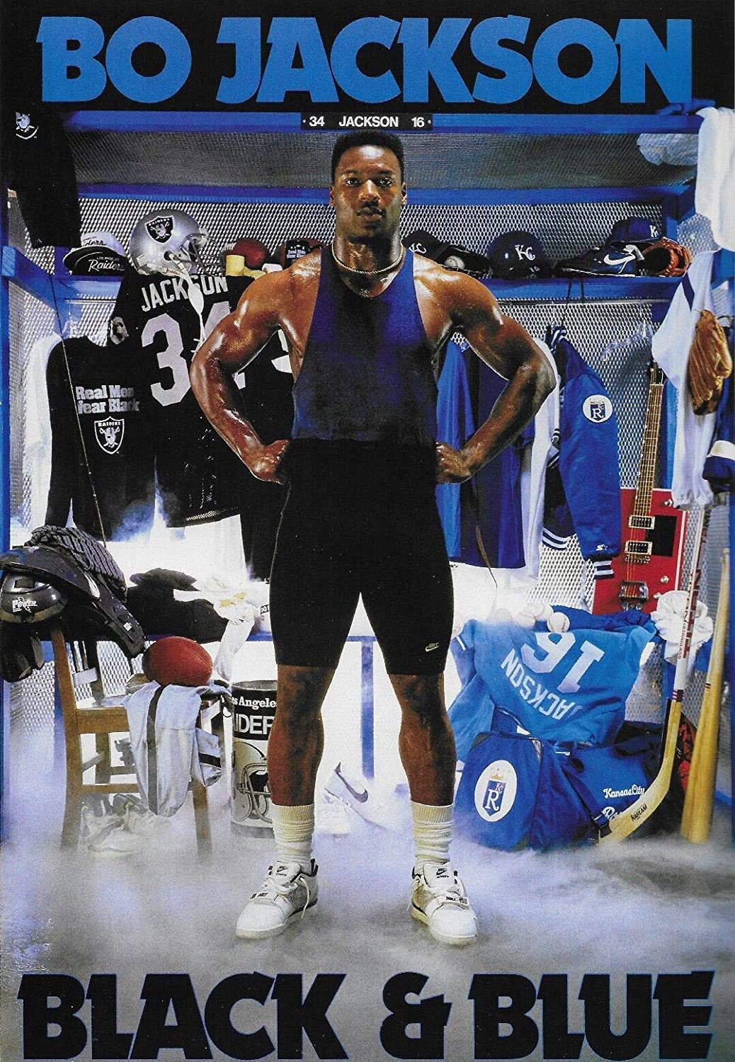 Happy birthday, Bo Jackson. Had this poster on my wall as a kid. 