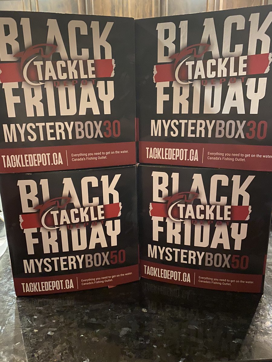 GoFishAlberta's tweet photo. Black Friday order of @tackledepotca showed up today. See what’s in these bad boys later. #MysteryBox #tackledepot #canadianretail #BlackFridaySale2020 #smallbusiness #shopcanadian https://t.co/h6Xr4FkVUD